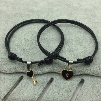 Pulseras de pareja candado y llave